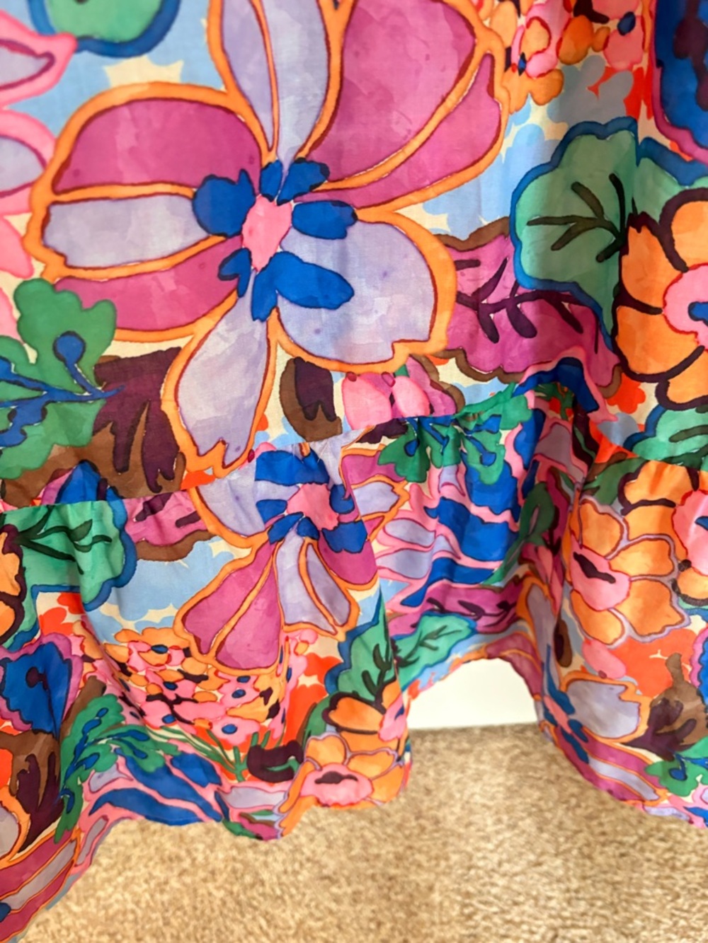THML Multicolor Floral Maxi Dress - Picture 4 of 9